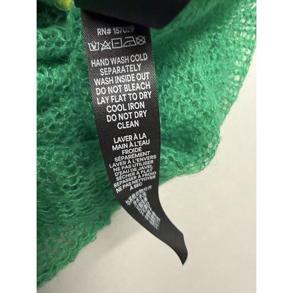 Savage X Fenty Knittin Pretty Loose Knit Unisex Sweater. Green Light. Sz XS. NWT - Picture 8 of 14